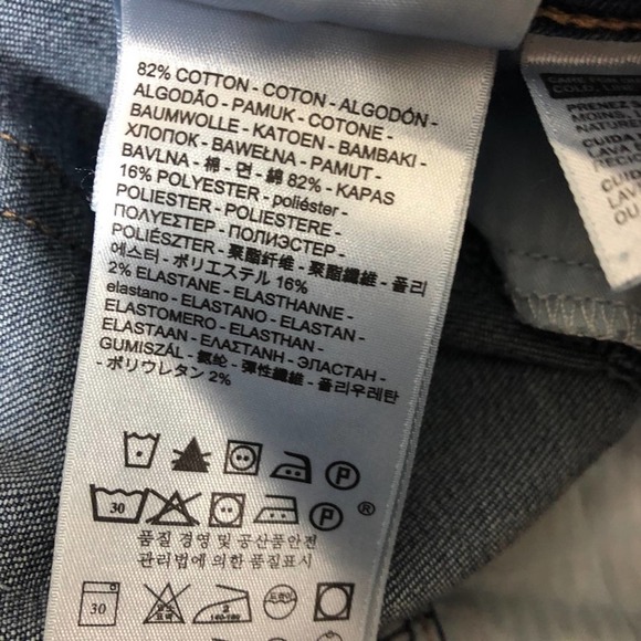 Levi’s Boyfriend Jeans Ripped Knee Cropped Size 28 - Picture 10 of 10